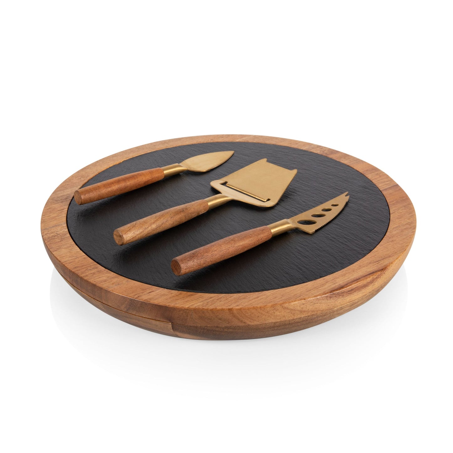 Philadelphia Phillies - Insignia Acacia and Slate Serving Board with Cheese Tools