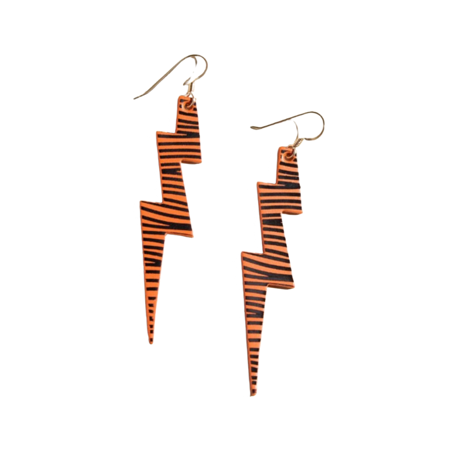 Cincinnati Bengals Nickel & Suede Jewelry