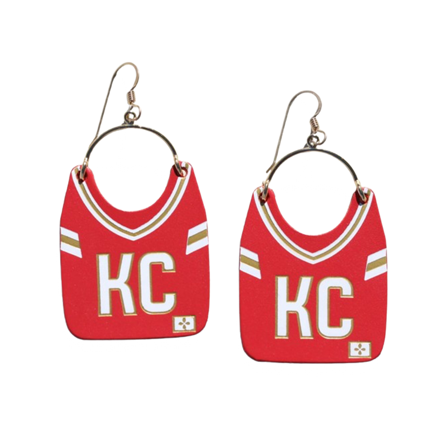 Kansas City Chiefs Nickel & Suede Jewelry