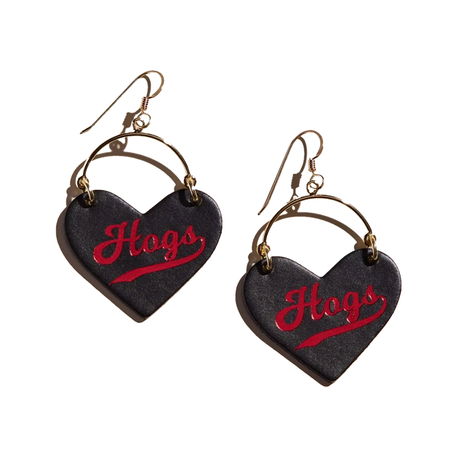 Arkansas Razorbacks Nickel & Suede Jewelry