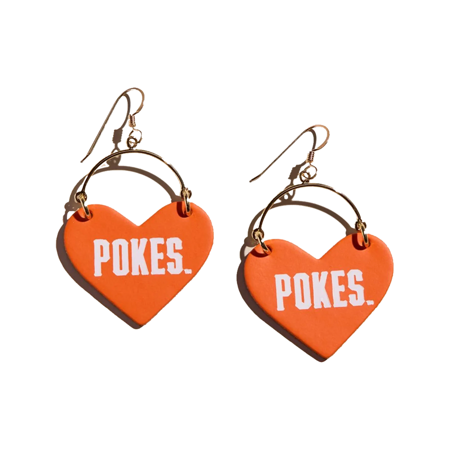 Oklahoma State Cowboys Nickel & Suede Jewelry