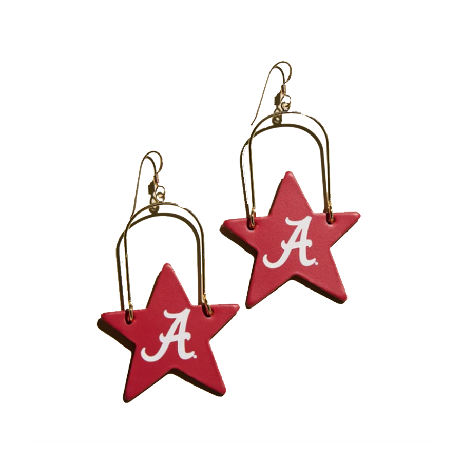 Alabama Crimson Tide Nickel & Suede Jewelry