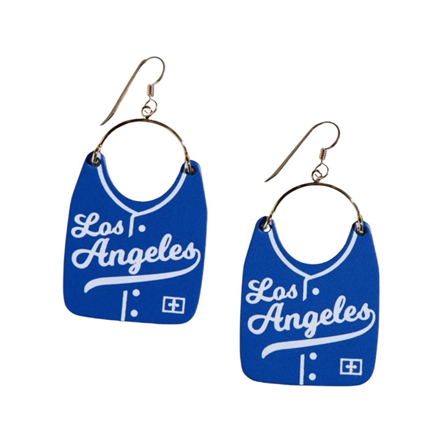 Los Angeles Dodgers Nickel & Suede Jewelry