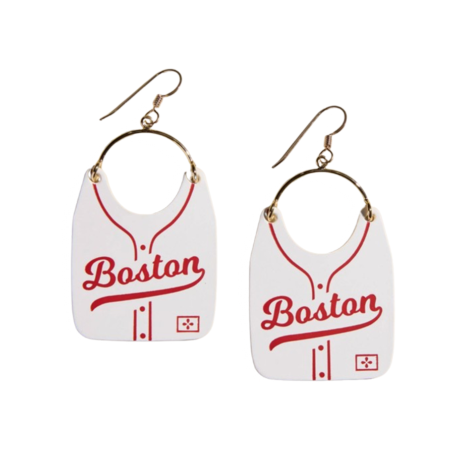Boston Red Sox Nickel & Suede Jewelry
