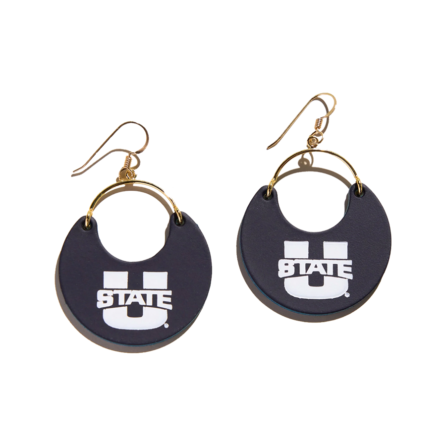 Utah State Aggies Nickel & Suede Jewelry