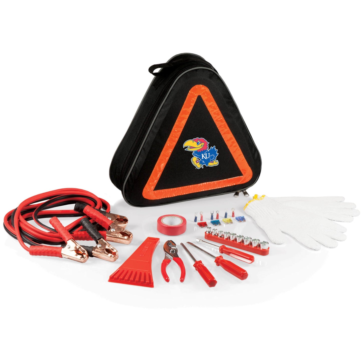 Kansas Jayhawks - Roadside Emergency Car Kit