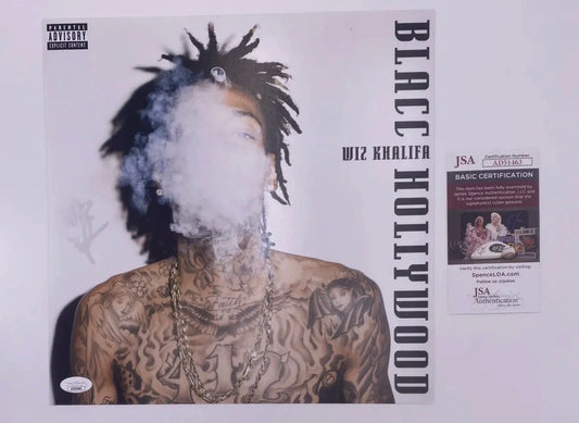 Wiz Khalifa Autographed 12x12 Photo Blacc Hollywood JSA COA