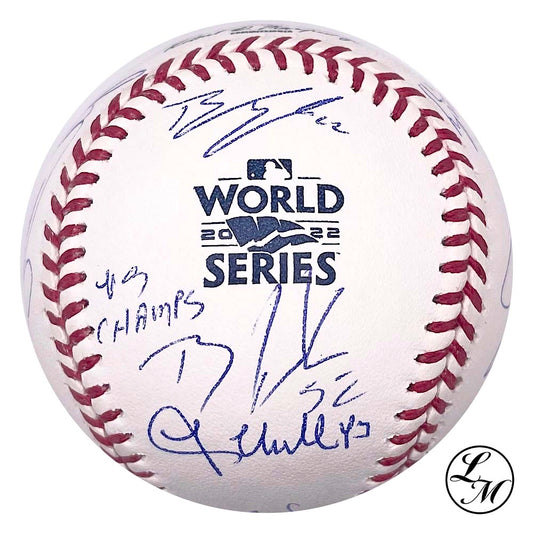 Houston Astros Autographed Team 2022 World Series Baseball JSA LOA