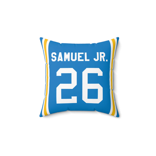 Asante Samuel Jr. Los Angeles Chargers Pillow