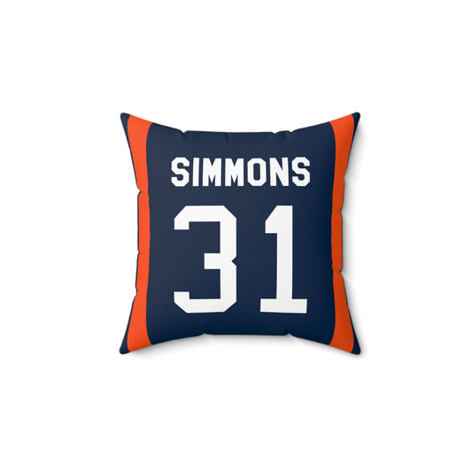 Justin Simmons Denver Broncos Pillow