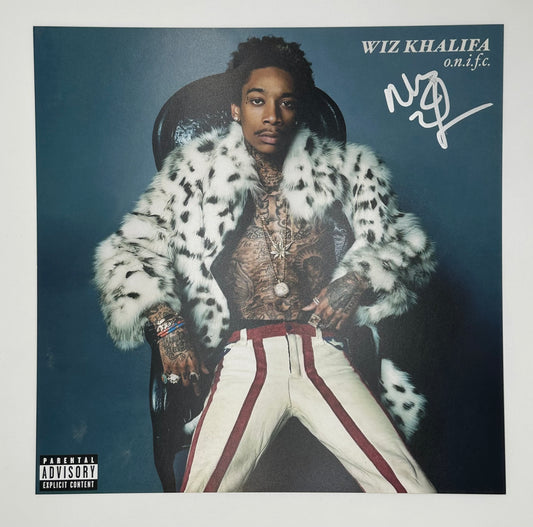 Wiz Khalifa Autographed 12x12 Photo o.n.i.f.c