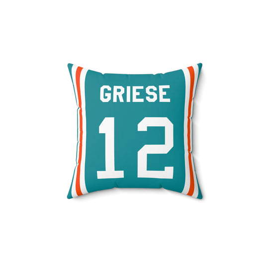 Bob Griese Miami Dolphins Pillow