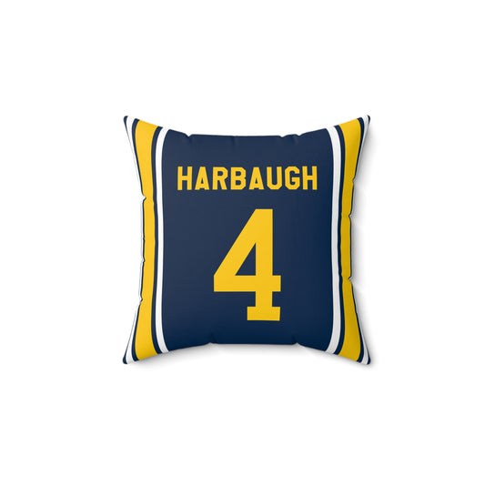 Jim Harbaugh University of Michigan Wolverines Pillow