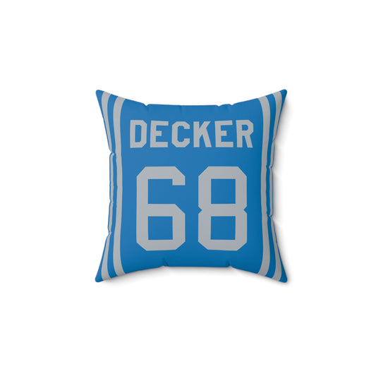 Taylor Decker Detroit Lions Pillow