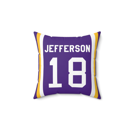 Justin Jefferson Minnesota Vikings Pillow