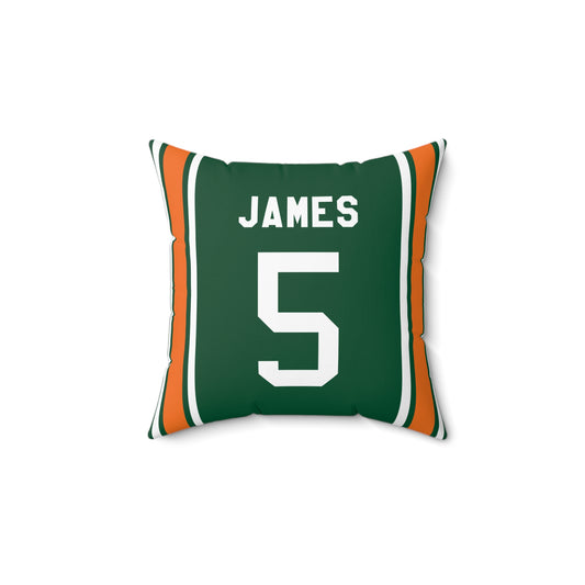 Edgerrin James Miami Hurricanes Pillow