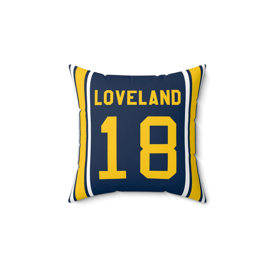 Colston Loveland University of Michigan Wolverines Pillow