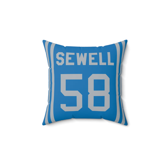 Penei Sewell Detroit Lions Pillow