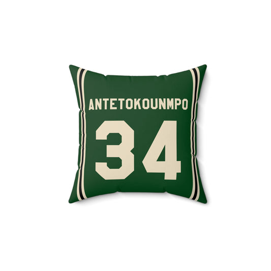 Giannis Antetokounmpo Milwaukee Bucks Pillow