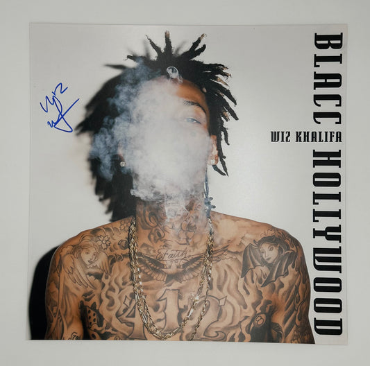 Wiz Khalifa Autographed 12x12 Photo Blacc Hollywood