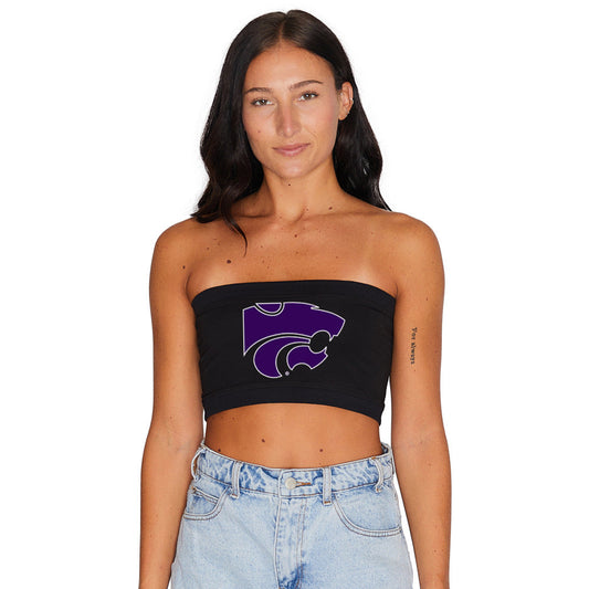 Kansas State Black Bandeau Top