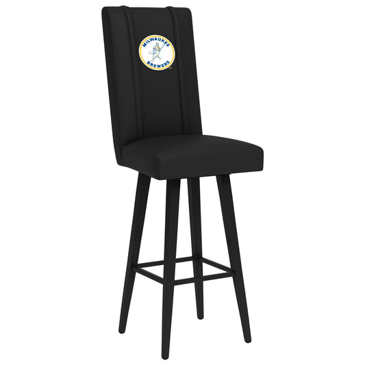 Swivel Bar Stool 2000 with Milwaukee Brewers Cooperstown Primary