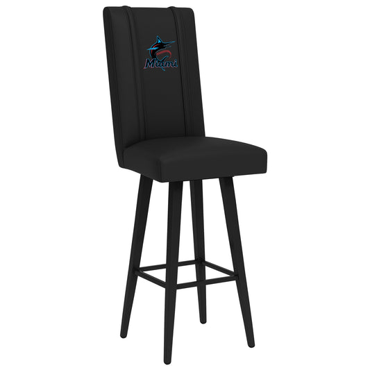 Swivel Bar Stool 2000 with Miami Marlins Primary Logo Panel