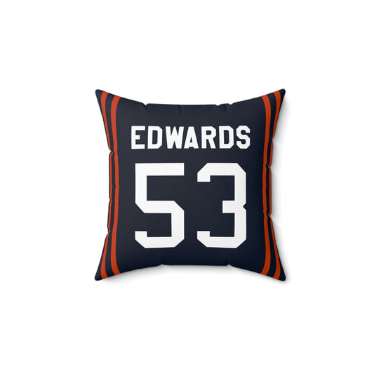 T. J. Edwards Chicago Bears Pillow