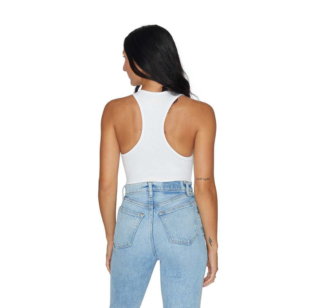 Cortland White Bodysuit