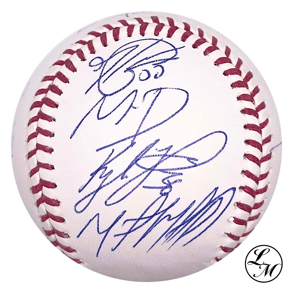 Houston Astros Team Signed 2022 World Series Baseball JSA LOA