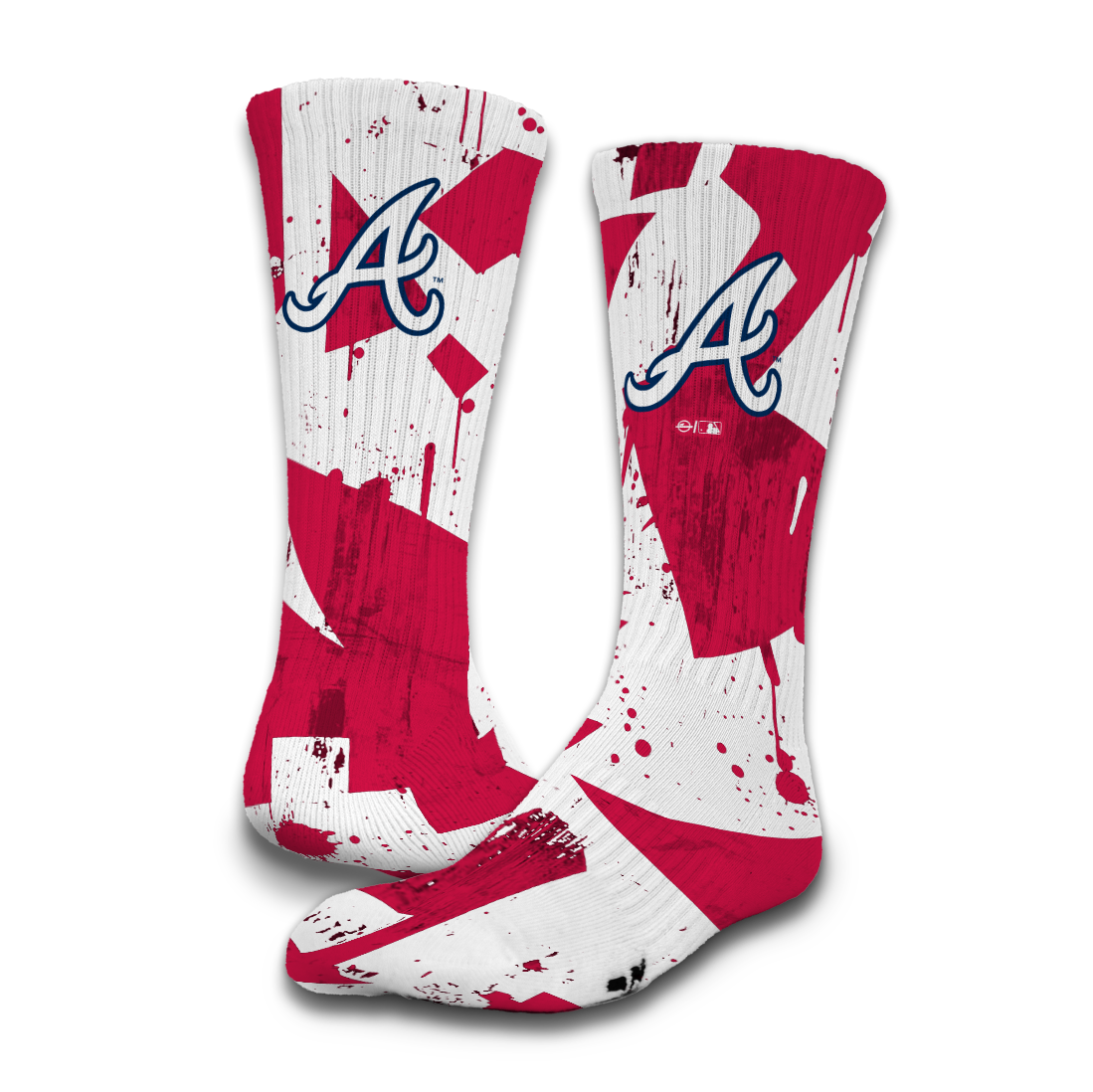Atlanta Braves Primary 3 Pack Lifestyle Sock