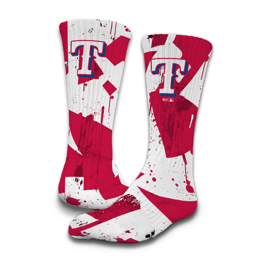 Texas Rangers Grunge Socks