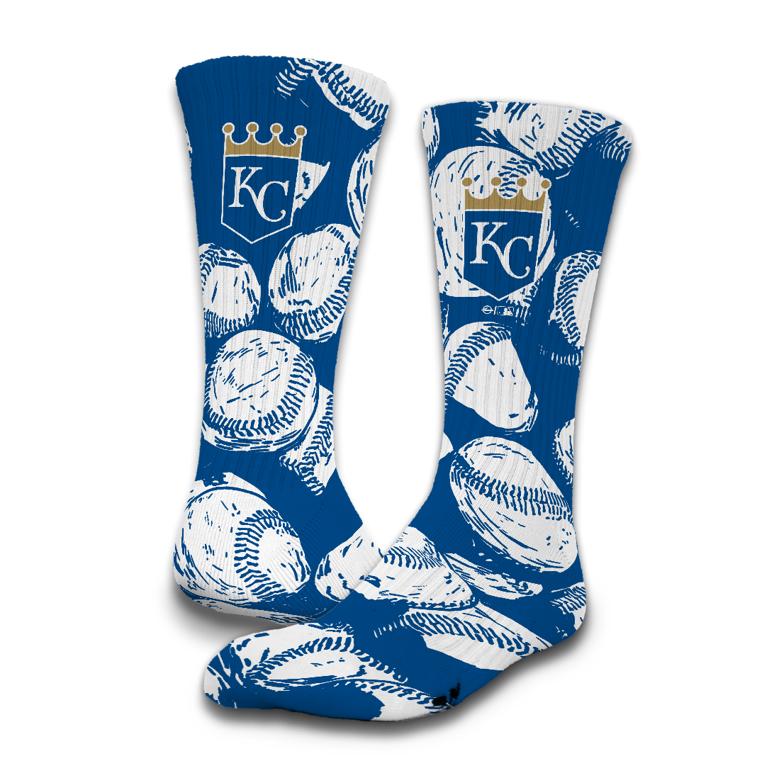 Kansas City Royals Primary 3 Pack Lifestyle Sock