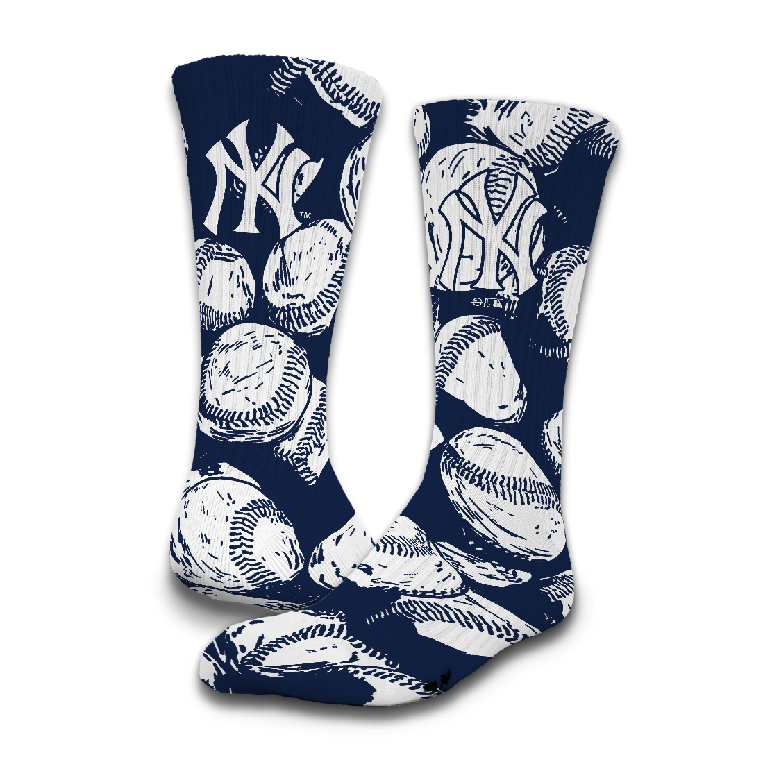 New York Yankees Primary 3 Pack Lifestyle Sock