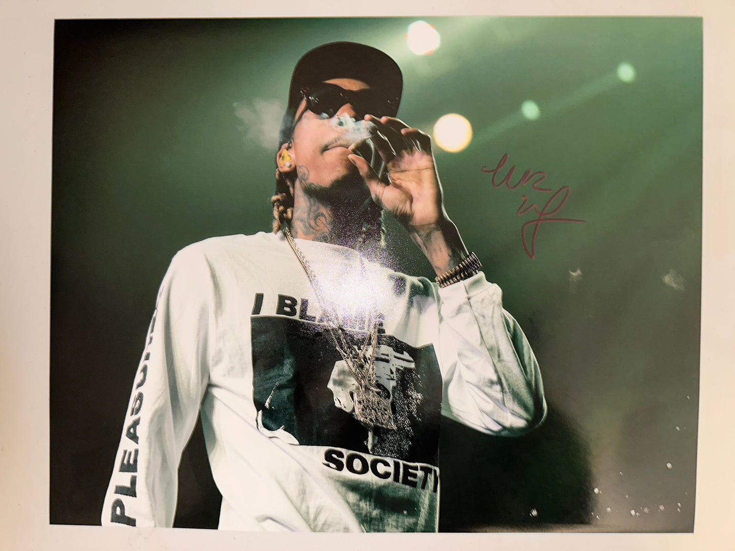 Wiz Khalifa Autographed 11x14 Photo Taylor Gang