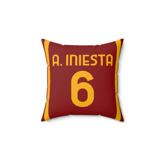 Andres Iniesta Spain National Team Pillow Barcelona