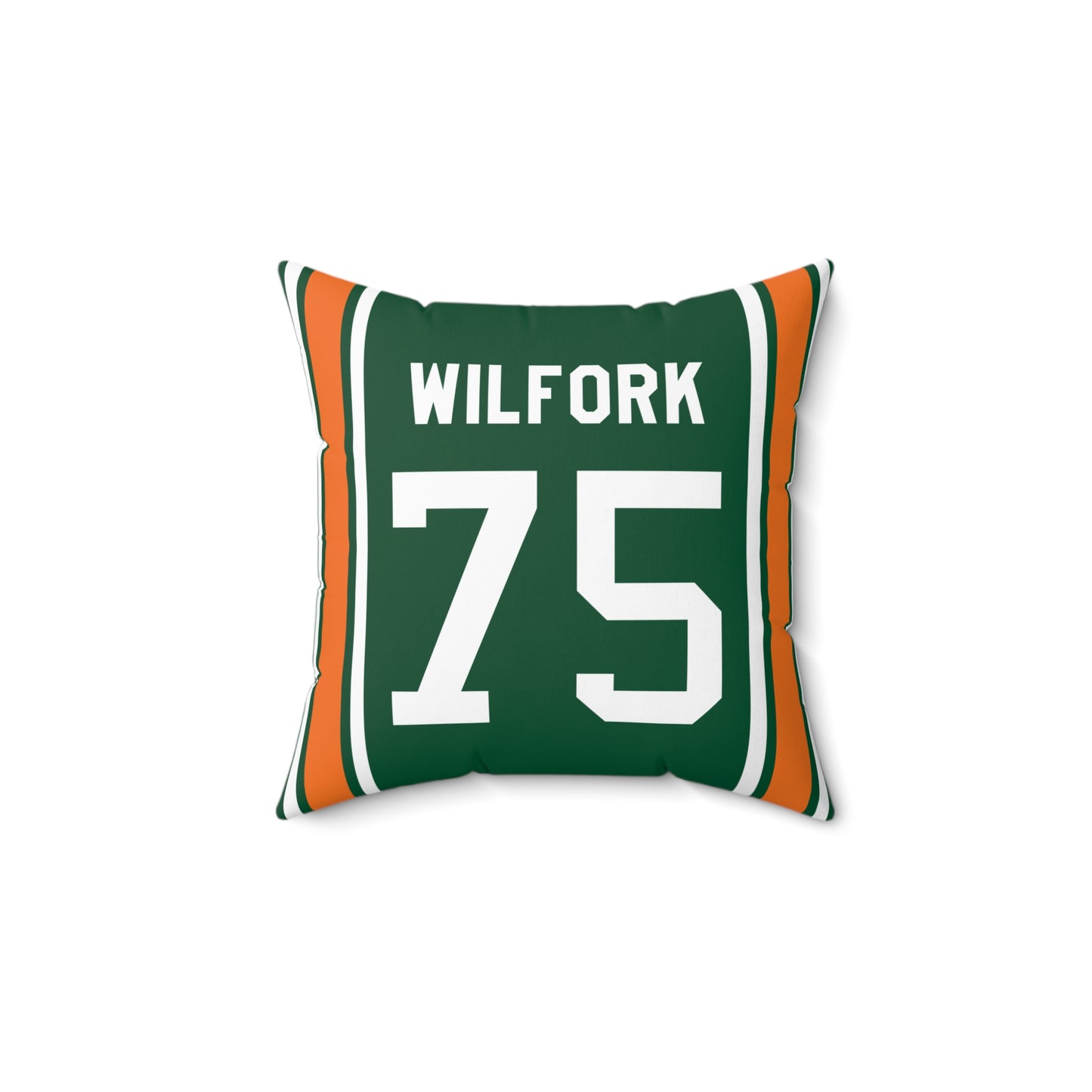 Vince Wilfork Miami Hurricanes Pillow