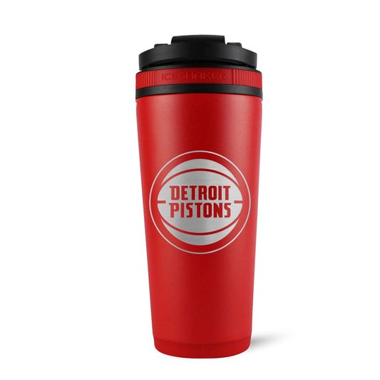 Officially Licensed Detroit Pistons 26oz Ice Shaker - Red