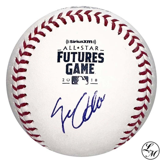 Jo Adell Angels Autographed 2018 Futures Game Baseball JSA COA