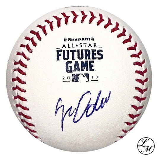 Jo Adell Angels Autographed 2018 Futures Game Baseball JSA COA