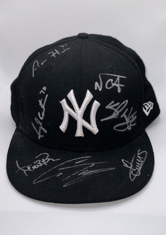 New York Yankees Autographed Team Hat Nestor Torres Boone