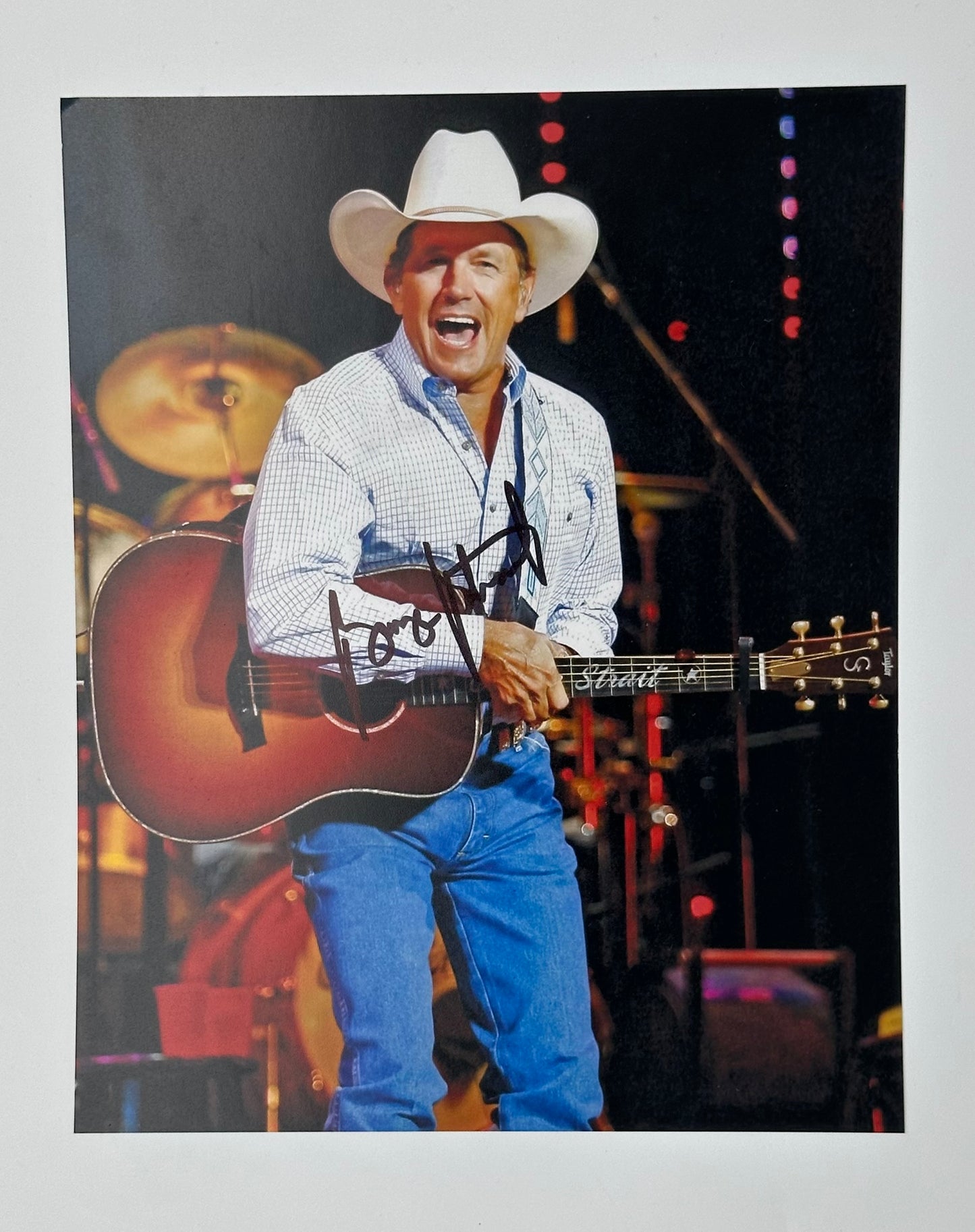 George Strait Autographed Country 8x10 Photo