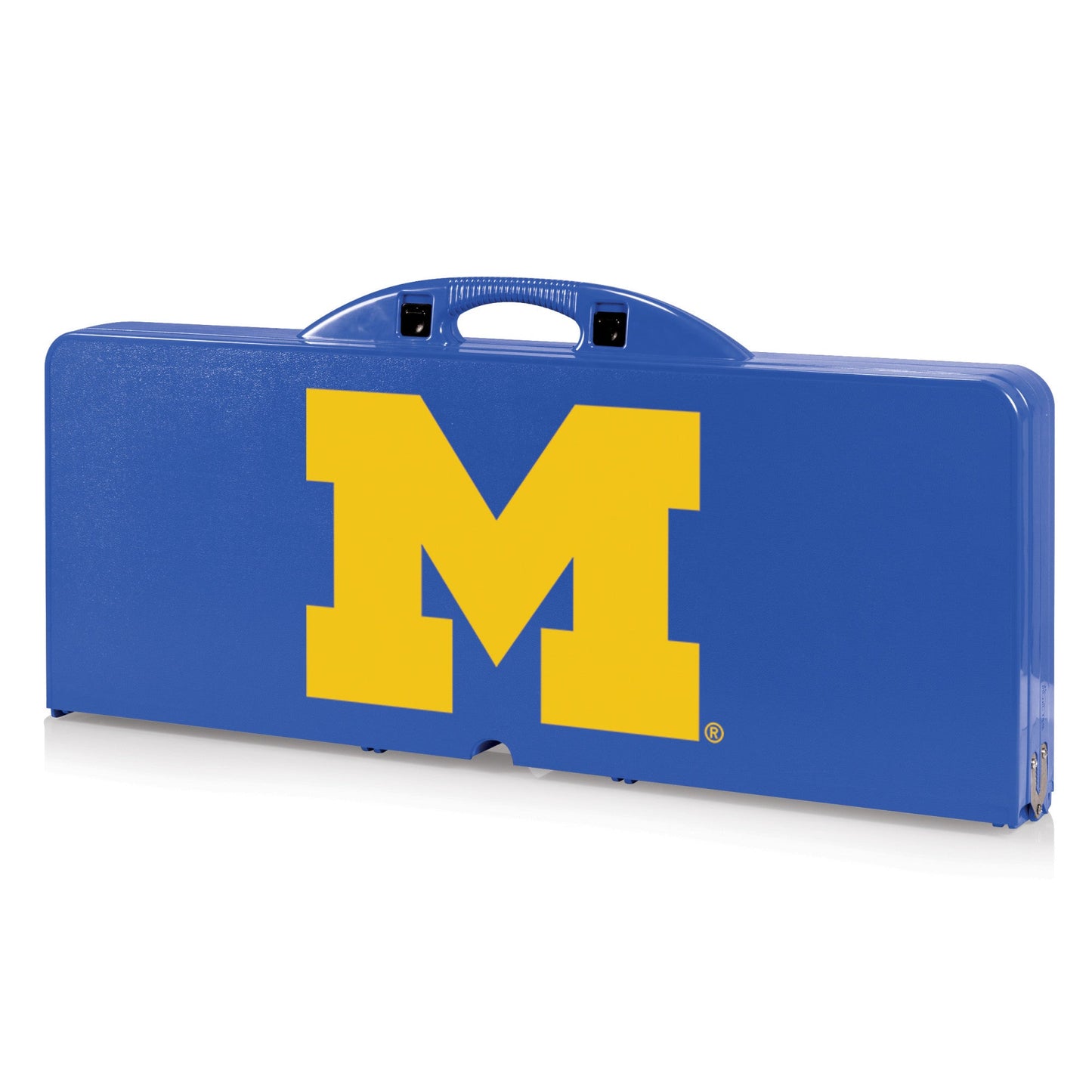 Michigan Wolverines - Picnic Table Portable Folding Table with Seats