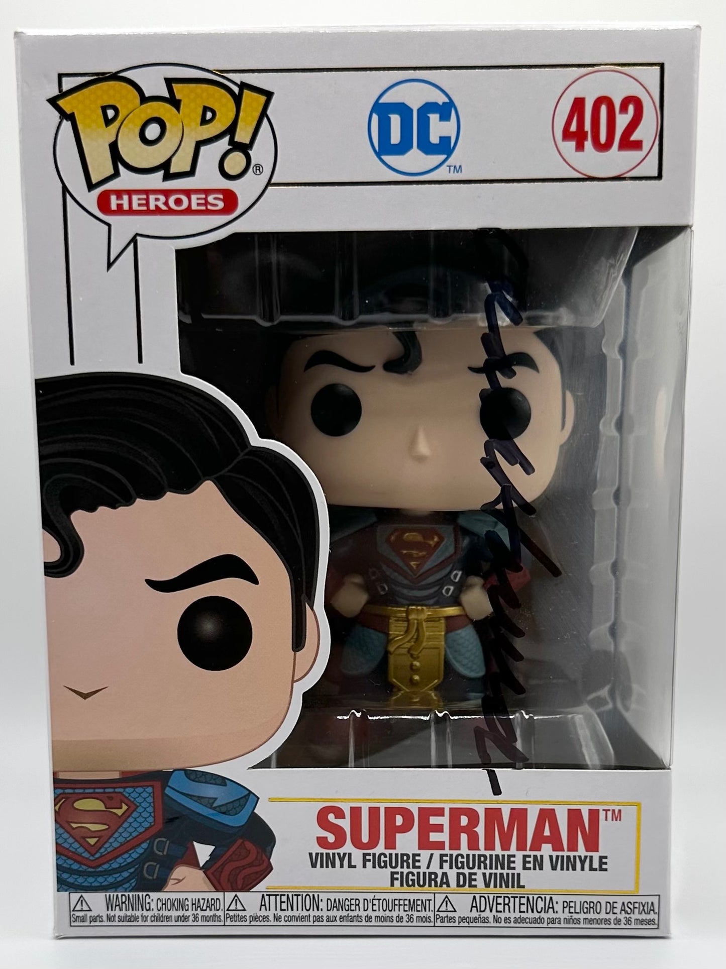 Mark Harmon Autographed Superman Funko Pop Voice Actor JSA COA