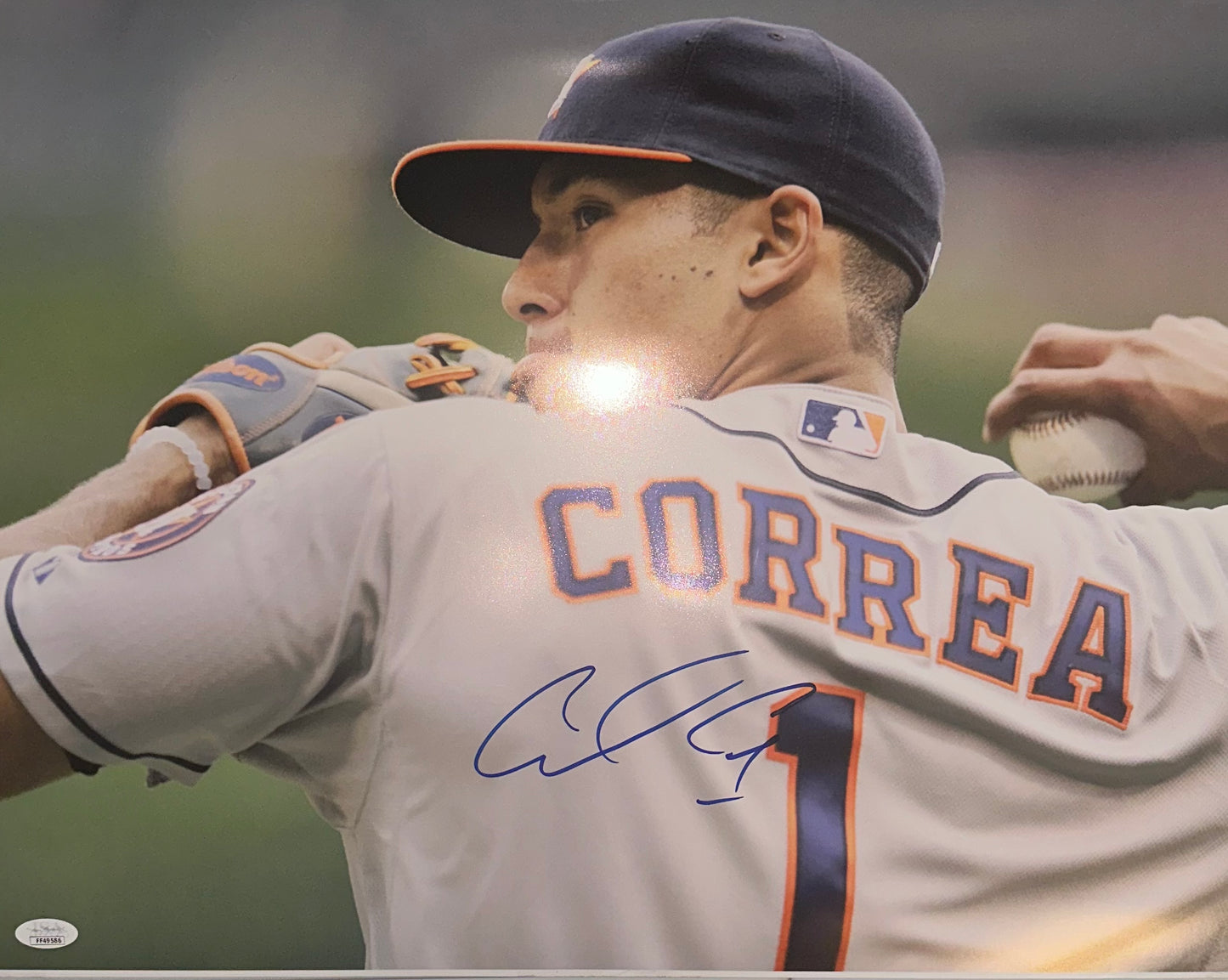 Carlos Correa Autographed 16x20 Photo JSA COA Houston Astros