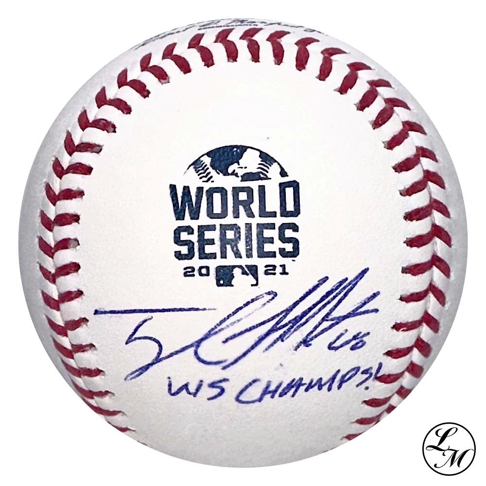 Tyler Matzek Braves Autographed 2021 World Series Baseball JSA COA