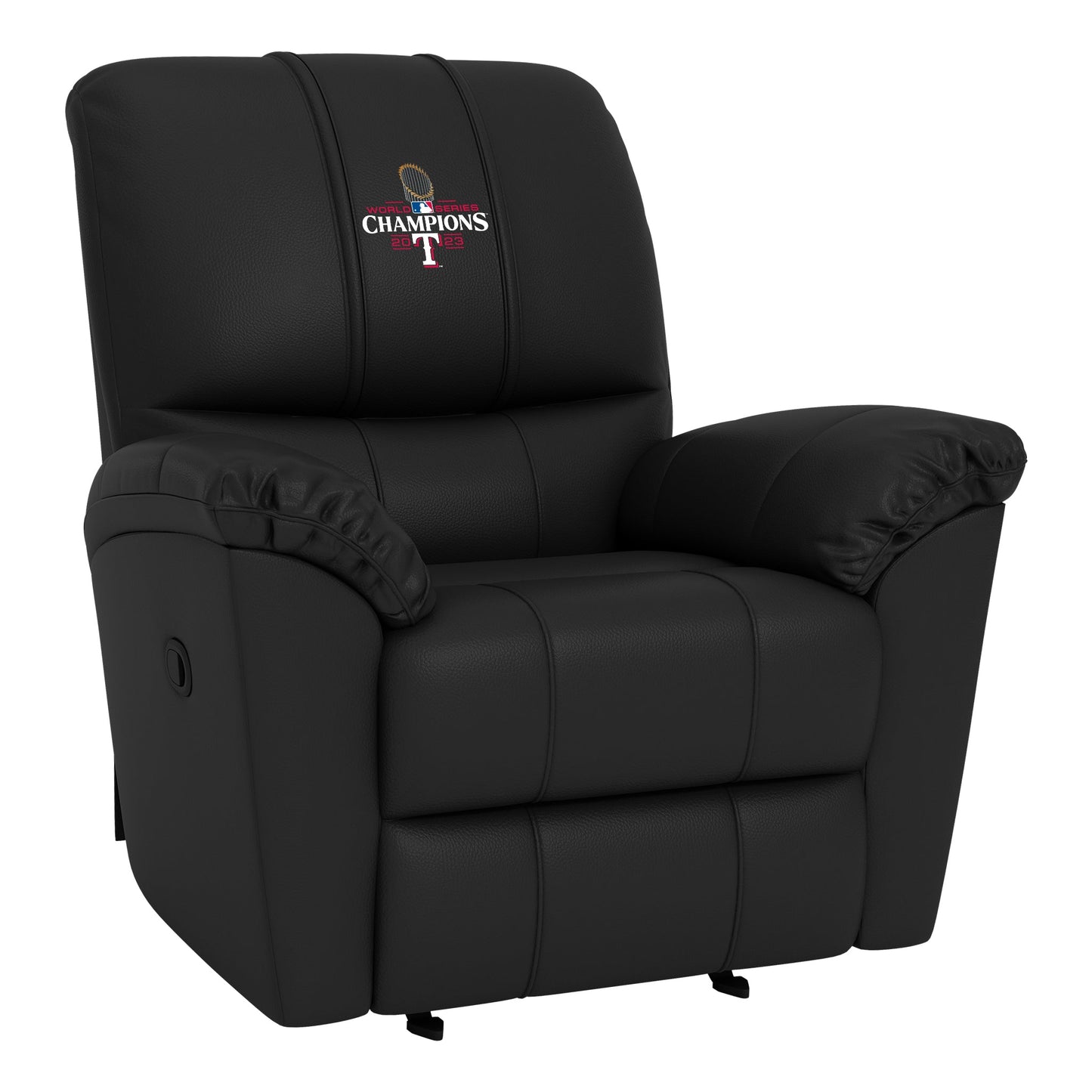 Rocker Recliner with Texas Rangers 2023 Champions Logo