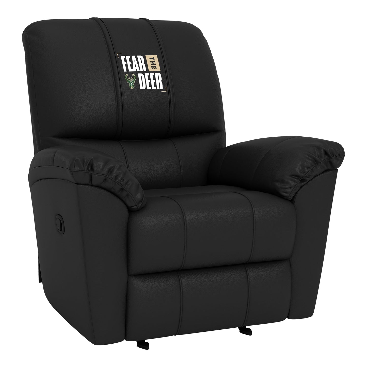 Rocker Recliner with Milwaukee Bucks Fear the Deer Playoffs Logo