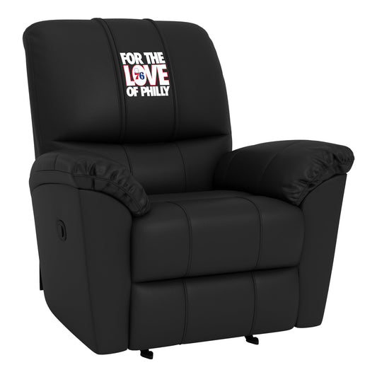 Rocker Recliner with Philadelphia 76ers For The Love of Philly Playoffs
