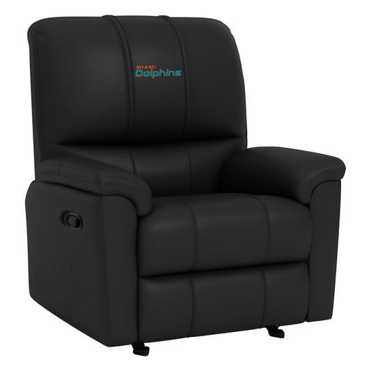 Rocker Recliner with Miami Dolphins Secondary Logo